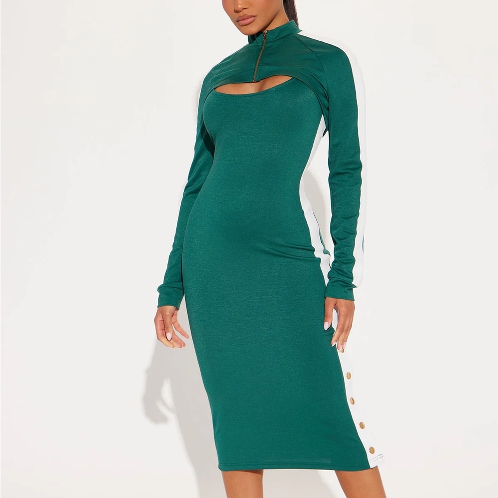 Track Star Midi Dress